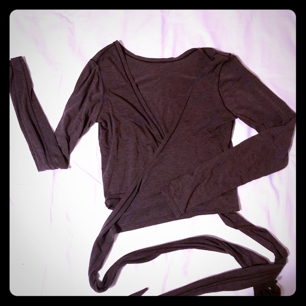 Lululemon purple heather reversible wrap top, 2 4